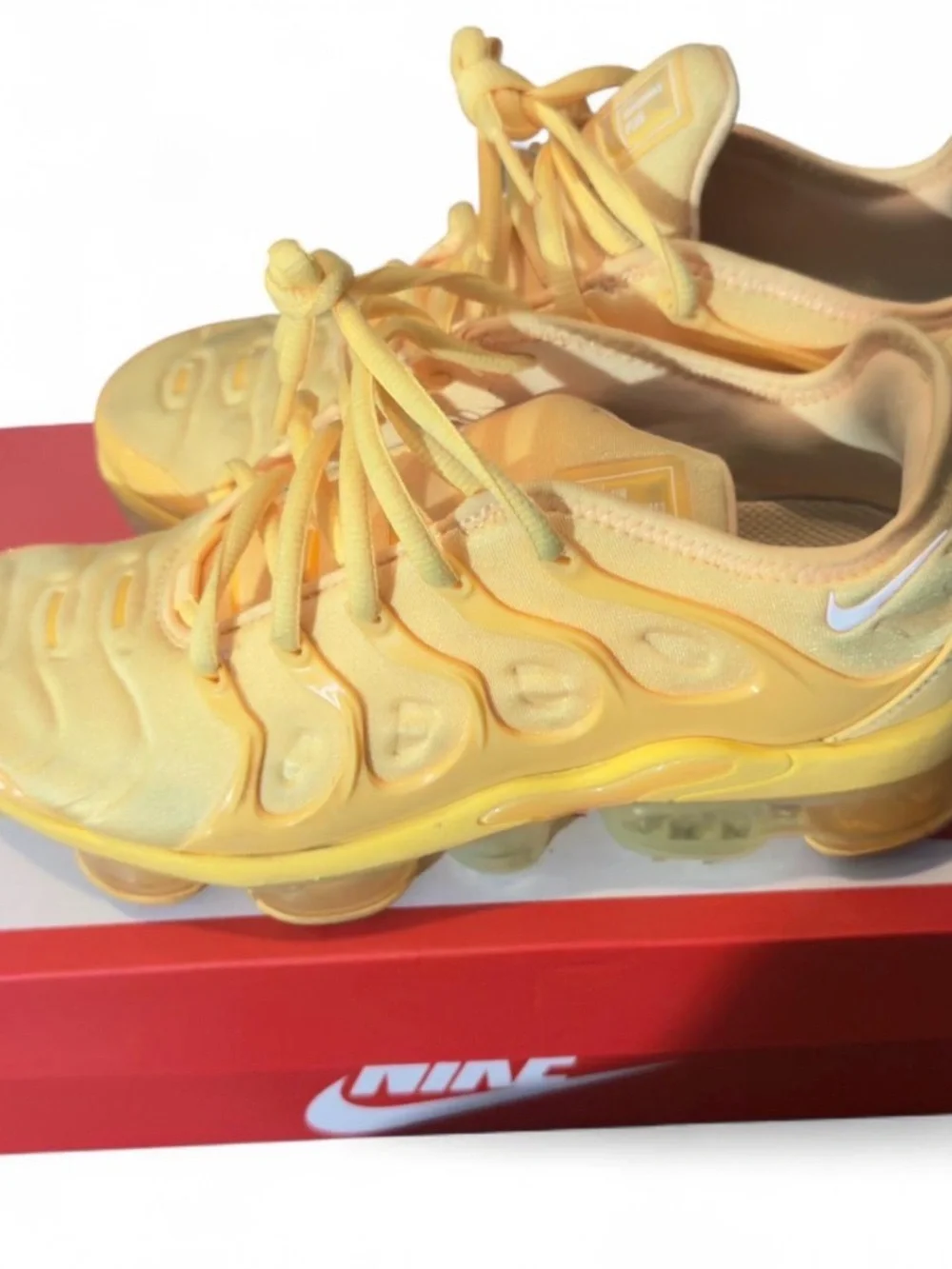 Nike Yellow VaporMax Plus Sneakers